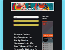 Tablet Screenshot of burgerguitars.com